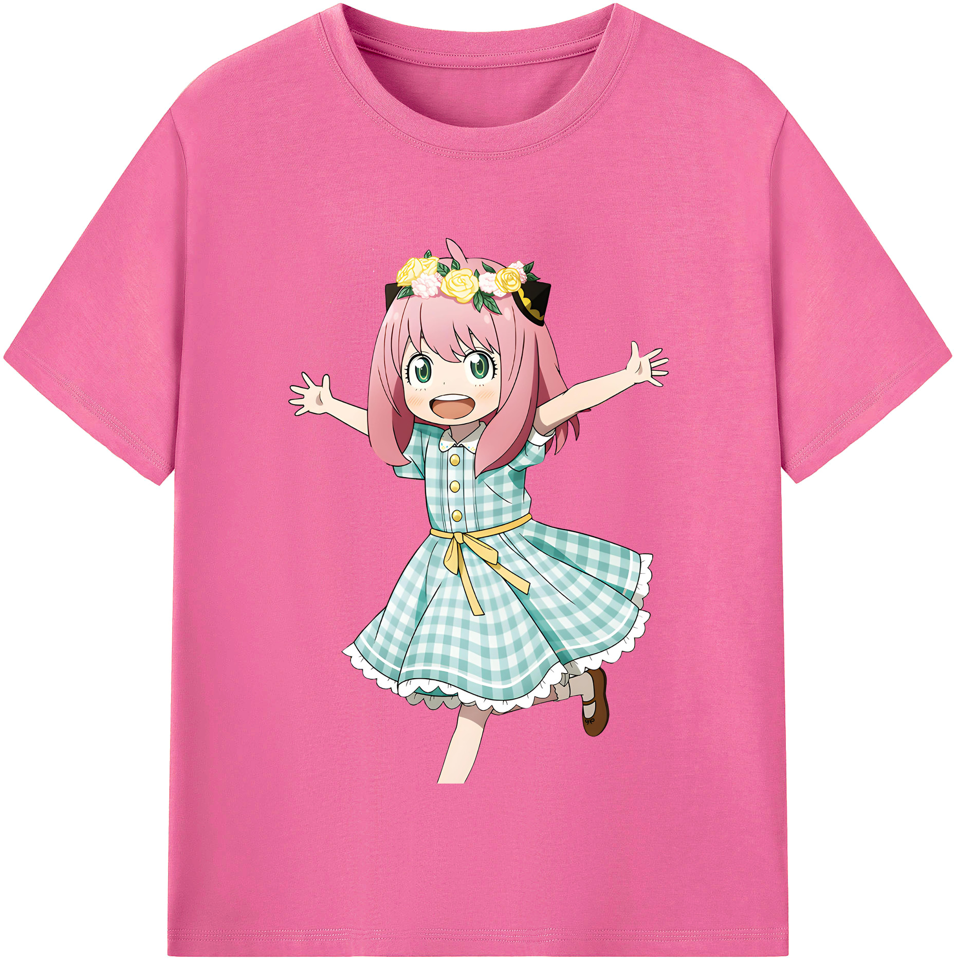 （画像用） SPY×FAMILY间谍家家酒 レディースカジュアルプリントTシャツ（綿100％）